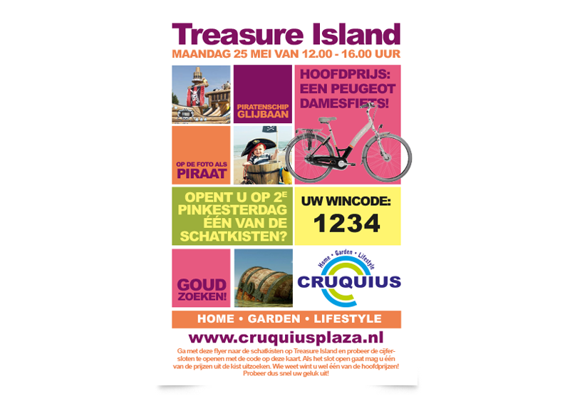 flyer winactie Treasure Island
